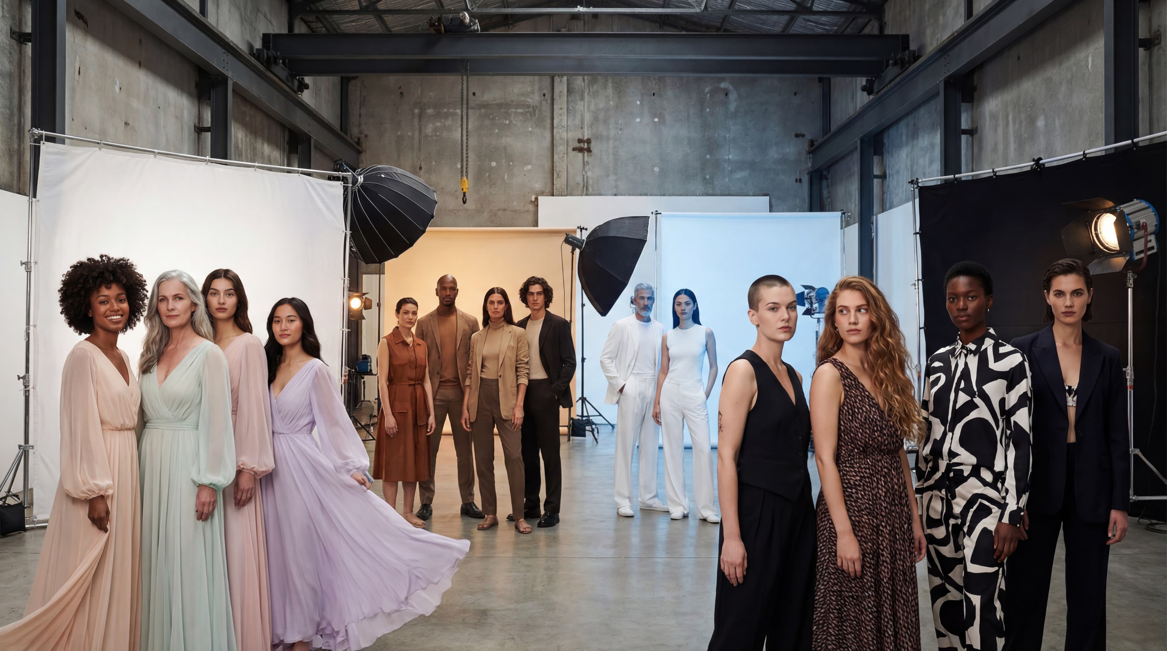 Studio series with soft key lighting